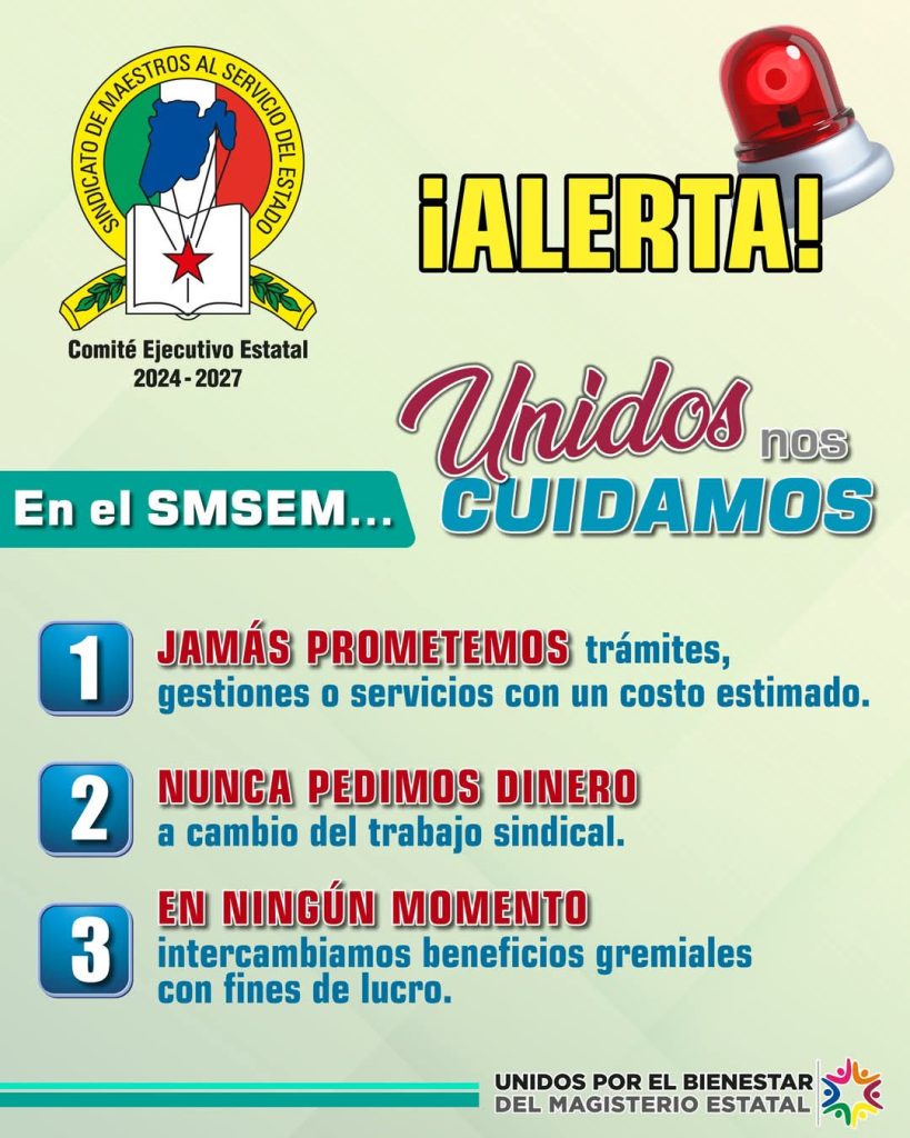 SMSEM Hace Llamado a sus Agremiados a Estar Alerta Ante Intentos de Extorsión por Supuestos Trámites Sindicales