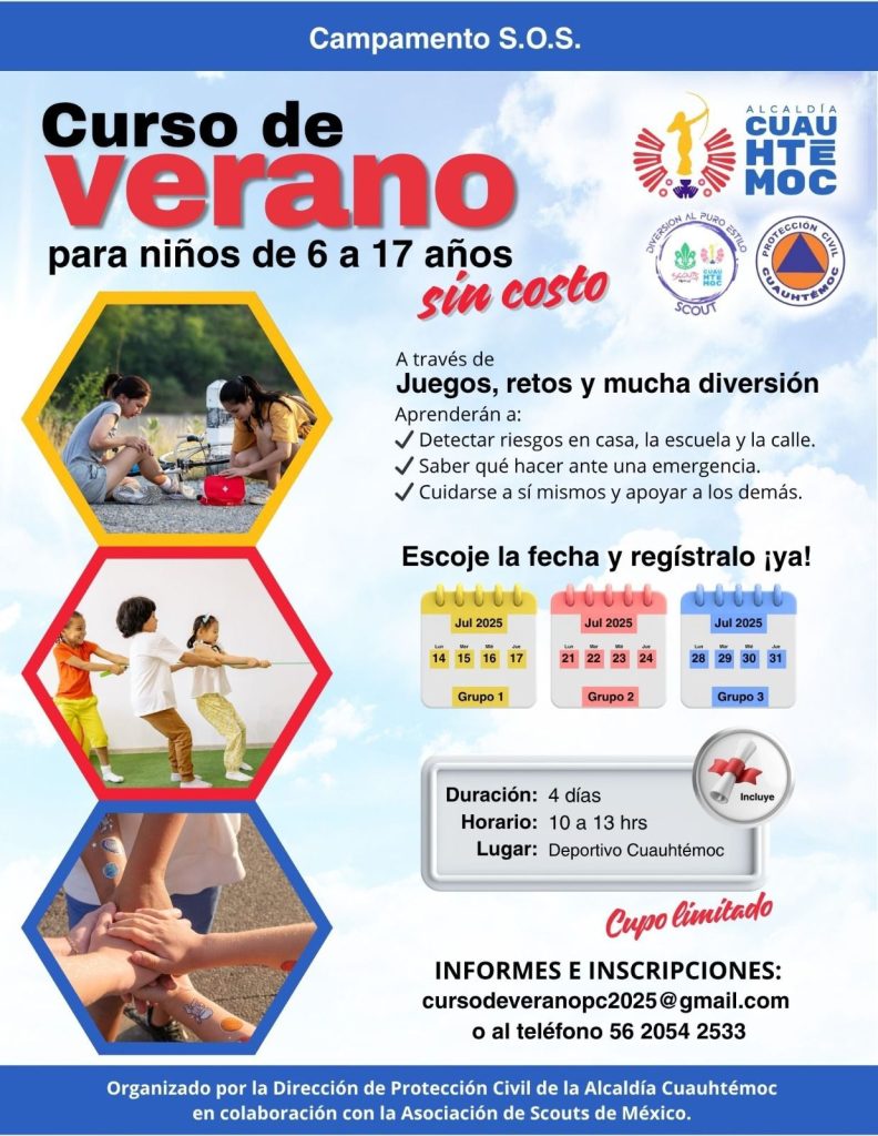 Inicia Curso de Verano ‘Campamento S.O.S.’ Para Niñas, Niños y Adolescentes en Cuauhtémoc
