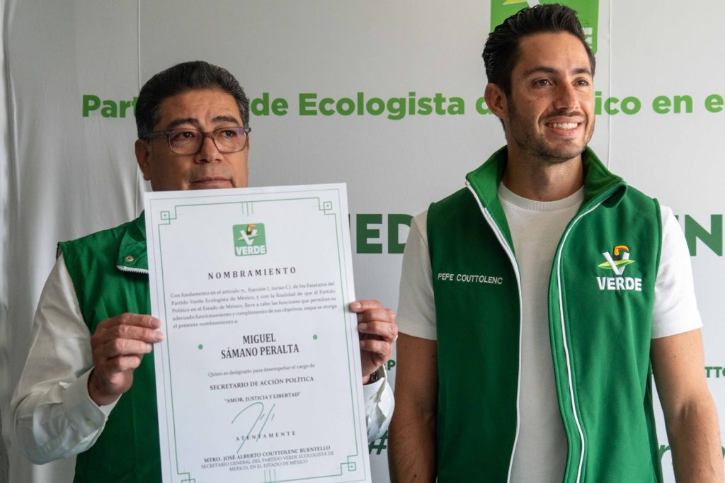 Miguel Sámano se Suma al Partido Verde Como Secretario de Acción Política