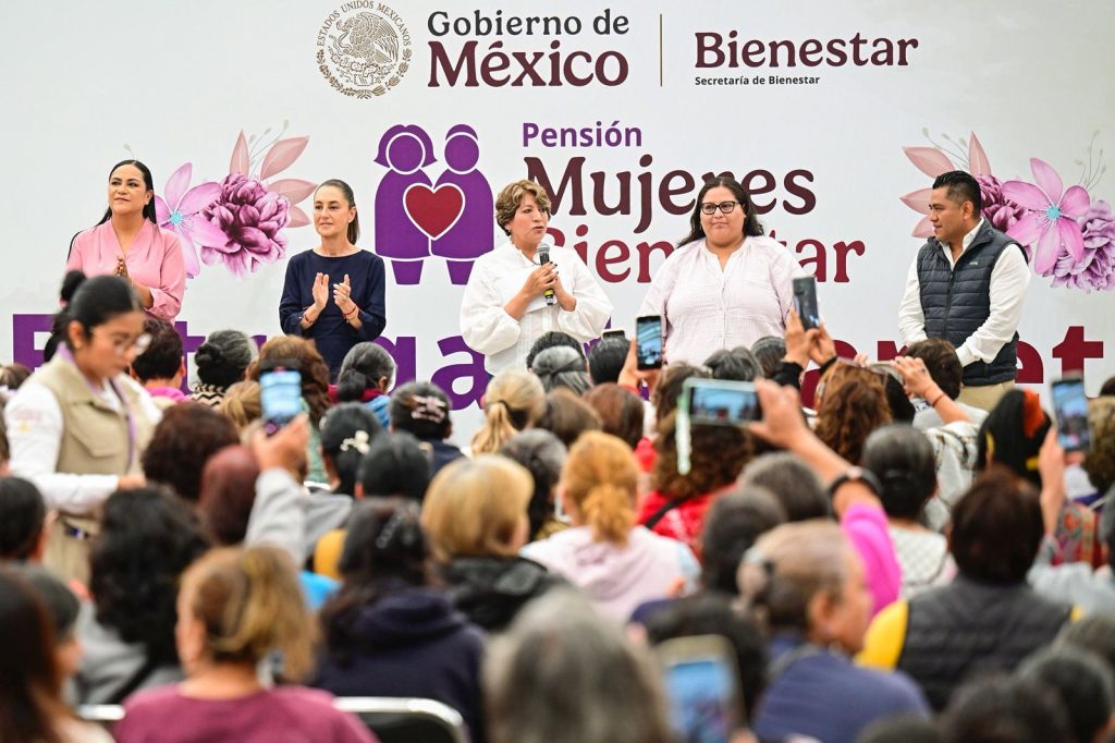 EDOMEX. – Benefician Presidenta Claudia Sheinbaum y Gobernadora Delfina a mil 300 Mujeres con Pensión Mujeres Bienestar