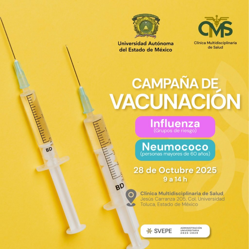 UAEMéx Impulsa Vacunación Contra Influenza y Neumococo Para Proteger a la Población en Temporada Invernal
