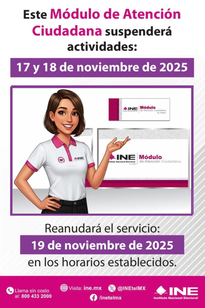 INE Suspenderá Actividades