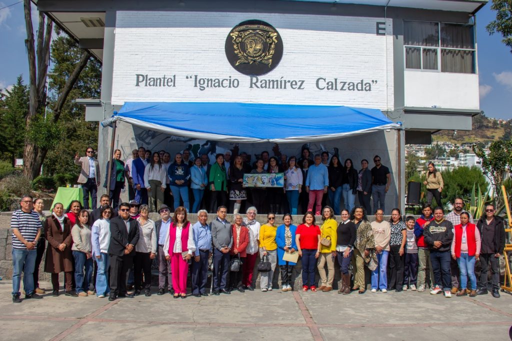 Rectora Paty Zarza Participó en Mural “El Nigromante, Legado y Huella de un Visionario”, en el Plantel “Ignacio Ramírez Calzada” de la UAEMéx
