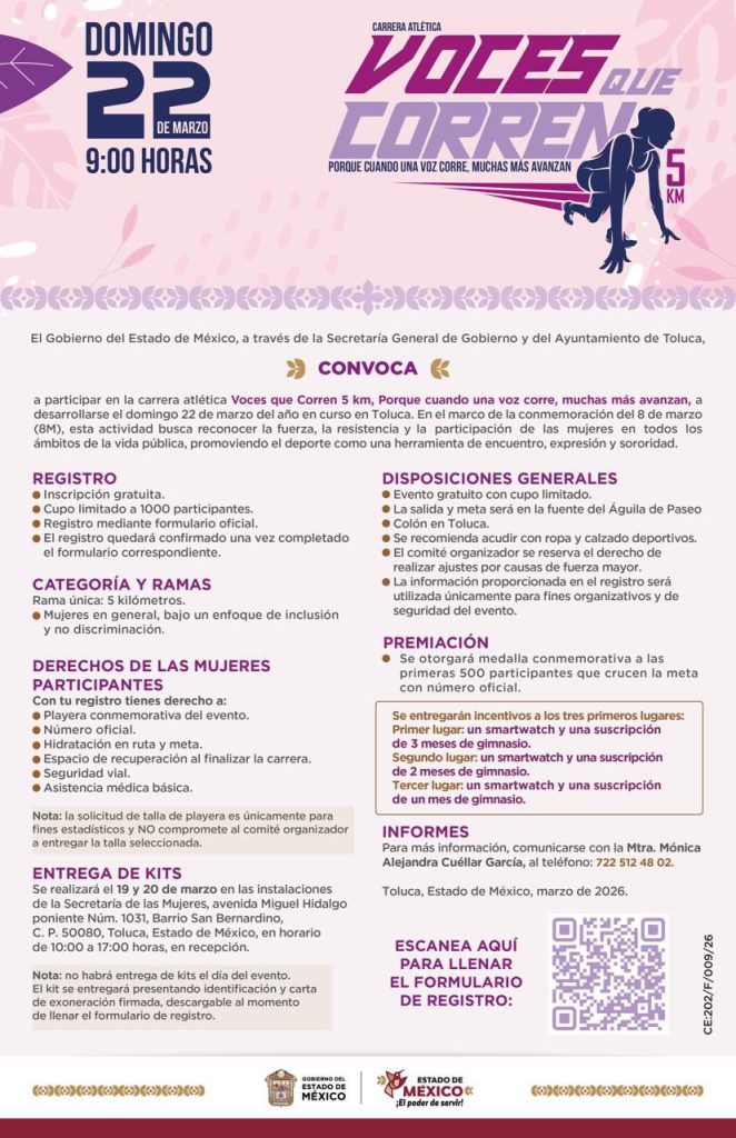 Corre, Participa y haz Escuchar tu voz en “Voces que Corren”