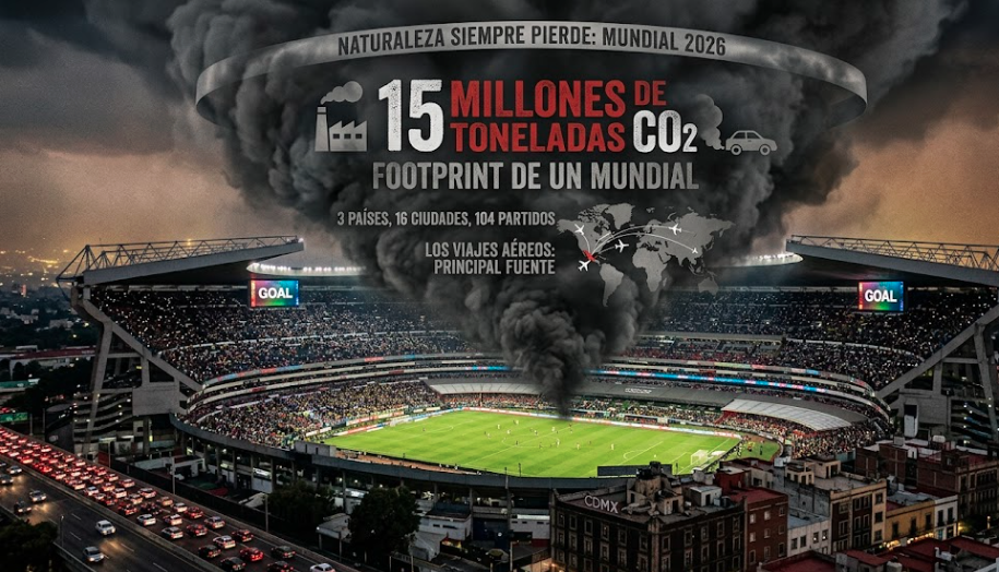 Medio Ambiente, el Gran Perdedor del Mundial. La Huella de Carbono que Traerá la Copa 2026