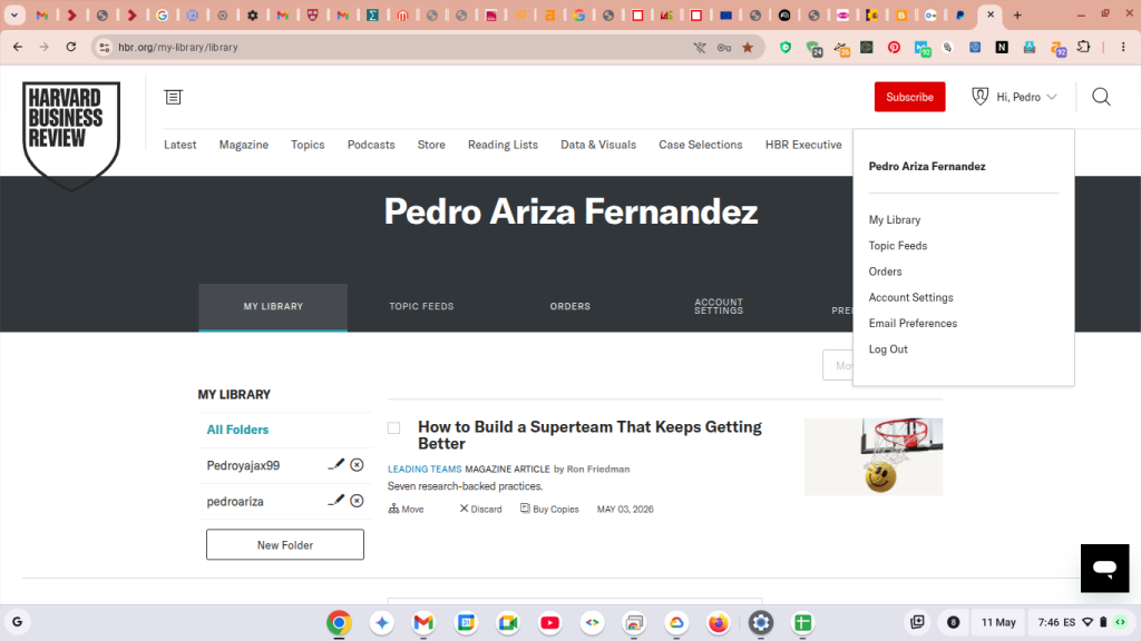 Harvard bussines Reviews Pedro