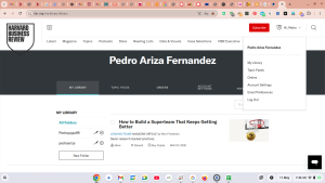 Harvard bussines Reviews Pedro