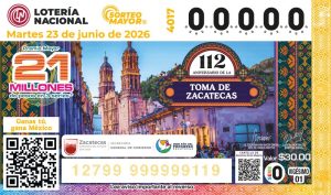 Lotería Nacional Prepara Sorteo Conmemorativo del 112 Aniversario de la Toma de Zacatecas