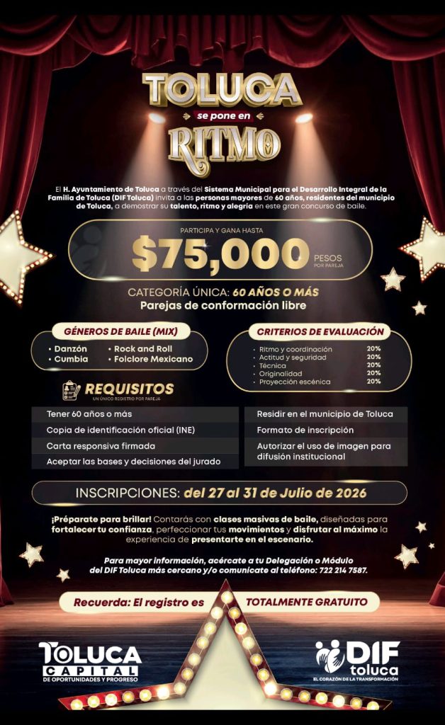 DIF Municipal Busca a las y los Mejores Bailarines Adultos Mayores. ¡Inscríbete!