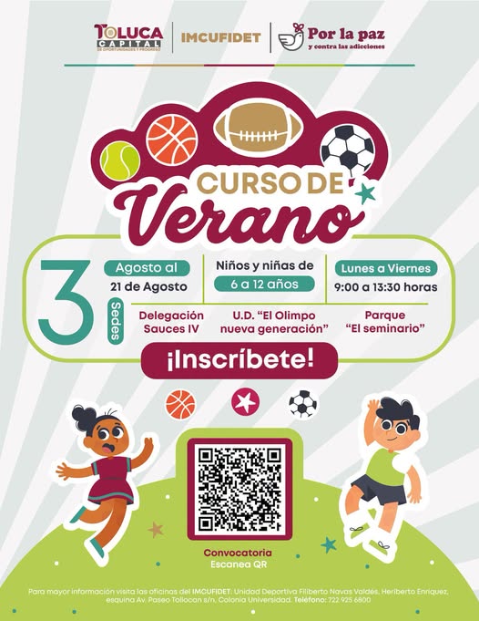 IMCUFIDET Anuncia el Inicio de Inscripciones Para su Curso de Verano 2026