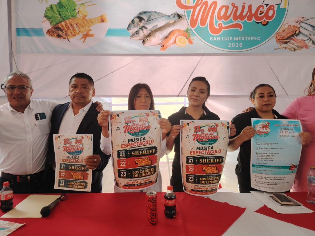 San Luis Mextepec Alista la 13ª Feria del Marisco con Gastronomía, Concursos, Deporte y Actividades Para Toda la Familia