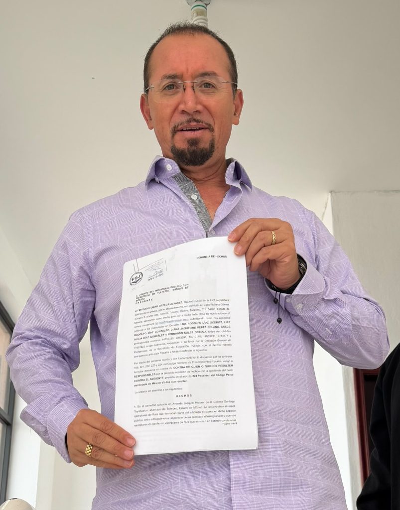 Dip. Local Omar Ortega Alerta por Tala Ilegal y Daño Ambiental en Tultepec